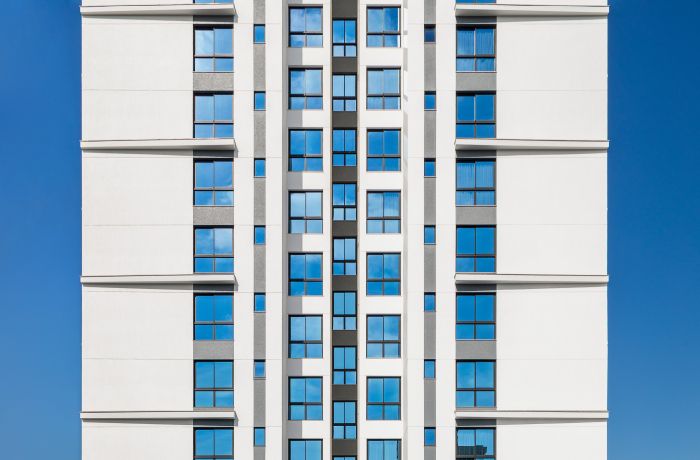 Fachada e lazer externo